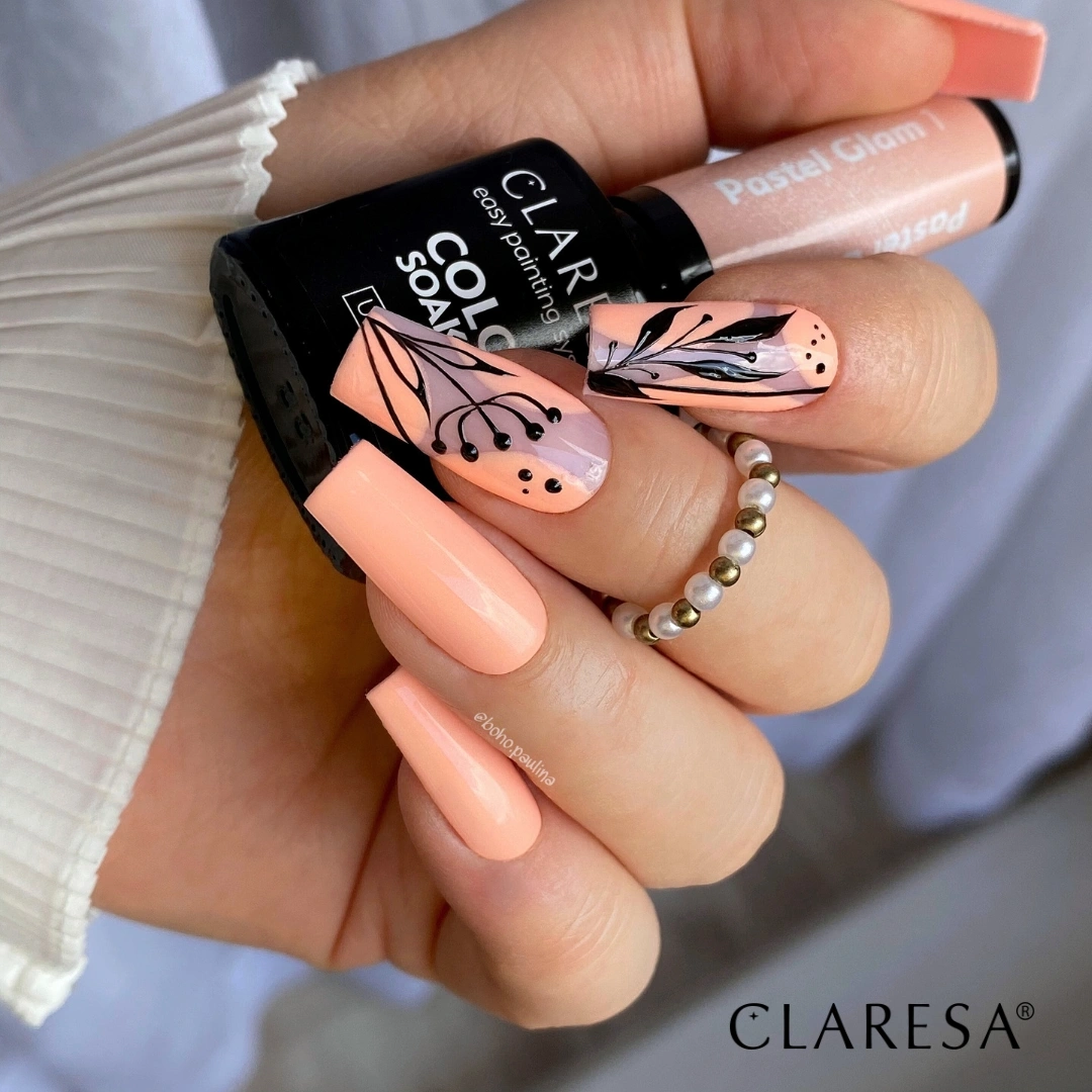 Claresa Hybrid Nagellack PASTEL GLAM 1 Pastellpfirsich