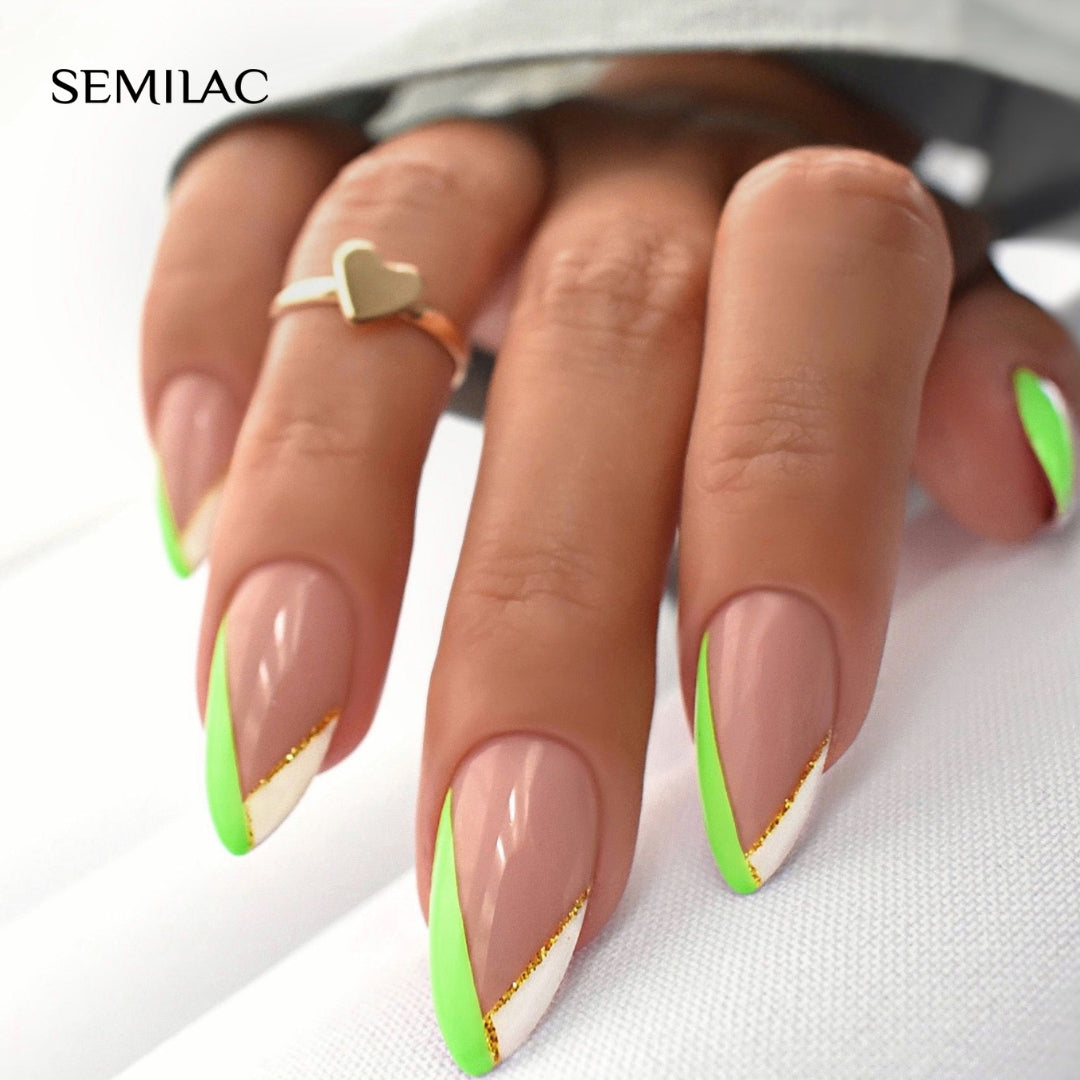 SEMILAC 440 Energetic Lime Hybrid-Nagellack, 7 ml