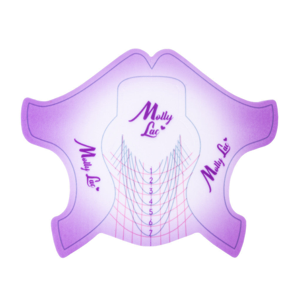 Nailart Schablonen Kunststoffformen Flexibel MollyLac lila 500St