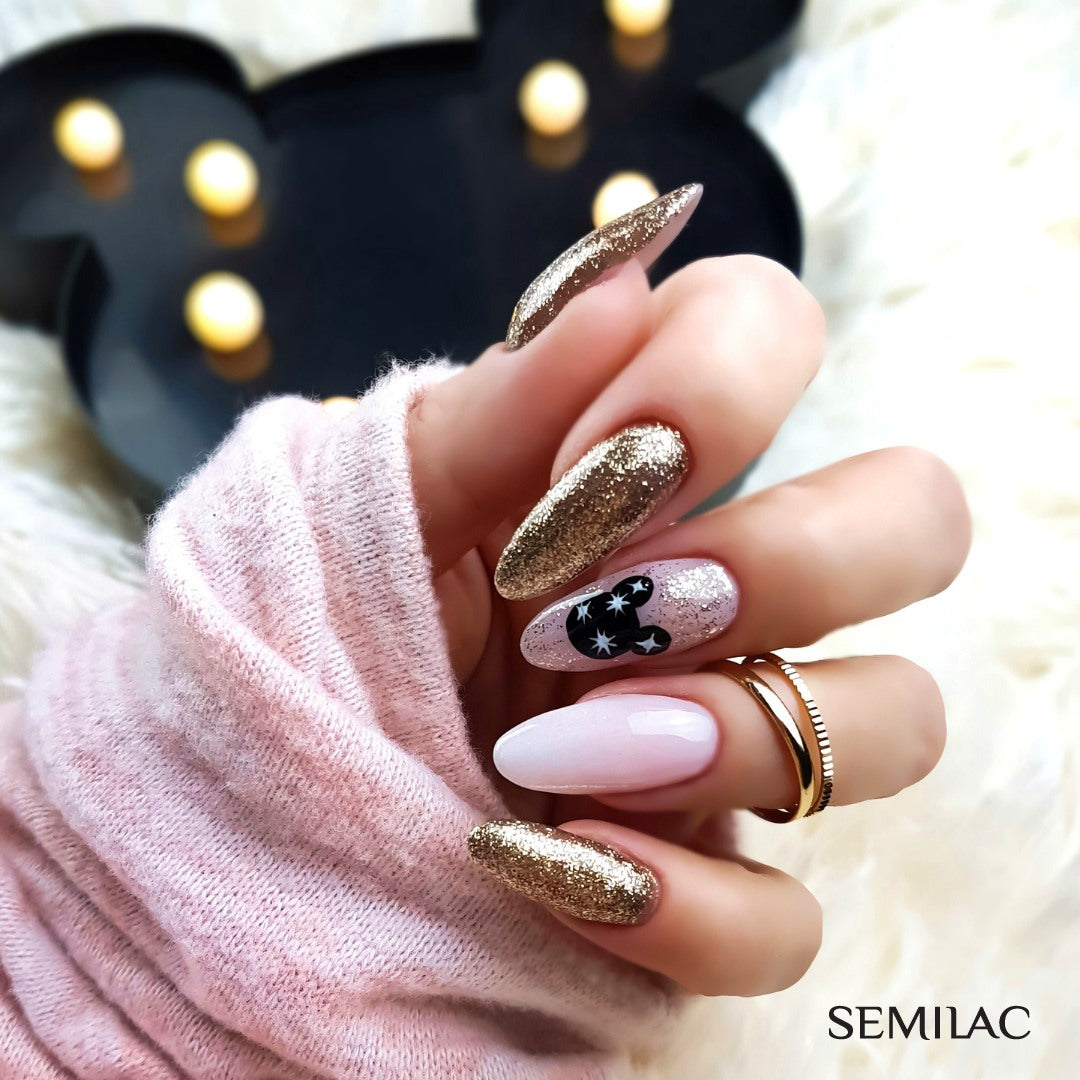 SEMILAC 051 French Beige Milk UV LED Hybrid-Nagellack, 7 ml