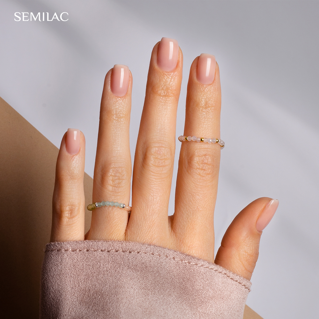SEMILAC 584 Just Nude Hybrid-Nagellack, 7 ml