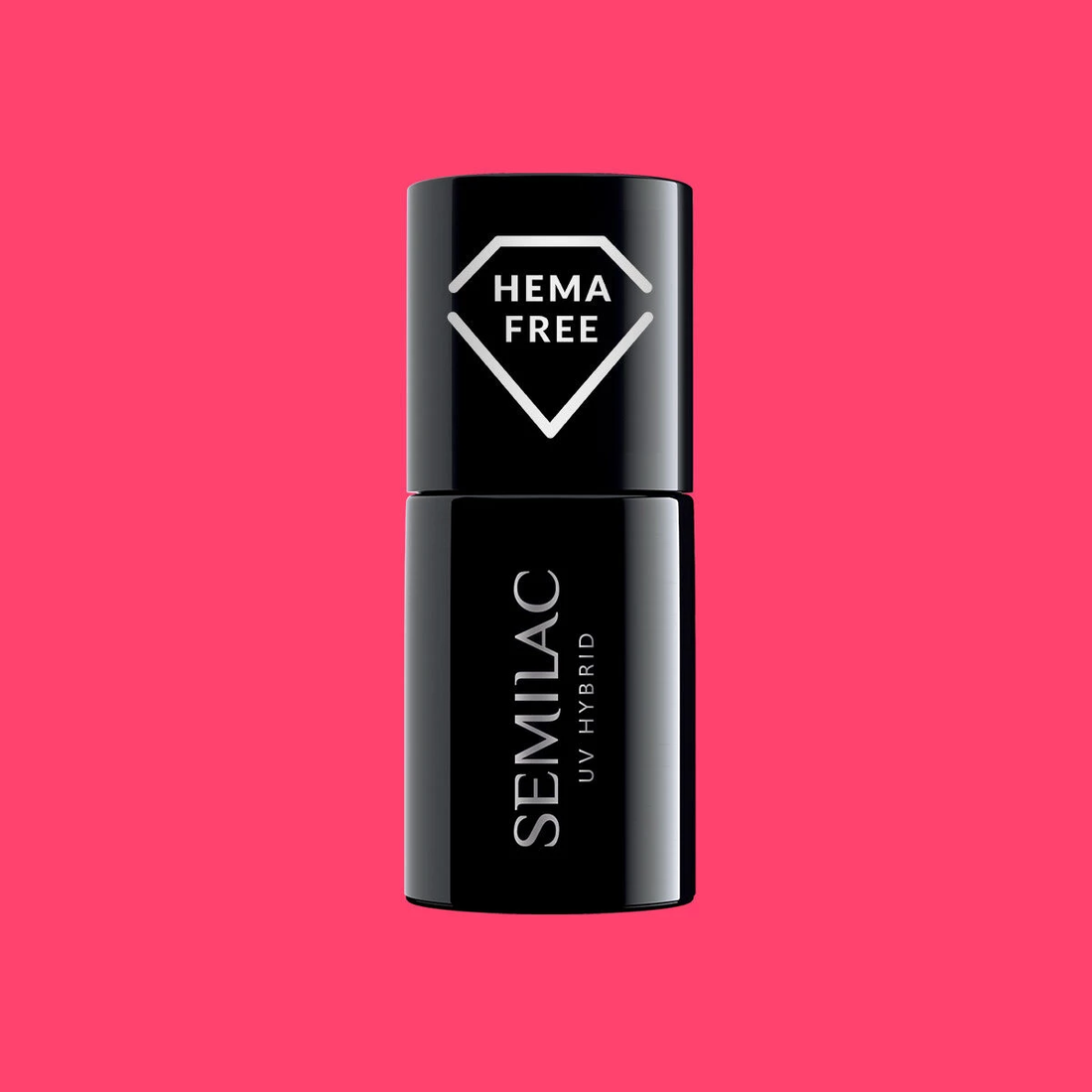 SEMILAC 435 Friendly Magenta Hybrid-Nagellack, 7 ml
