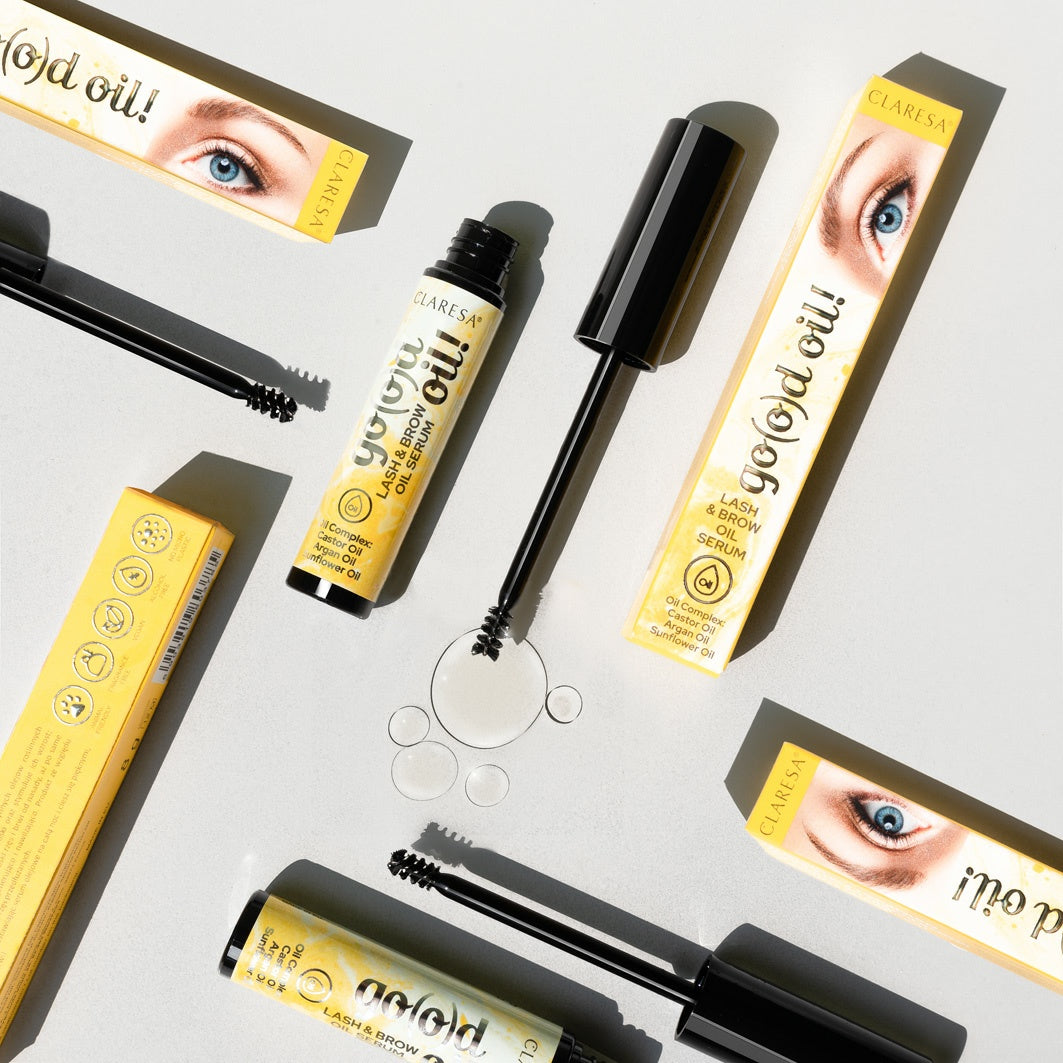 Claresa Pflegeöl für Wimpern und Augenbrauen Rizinusölserum GO(O)D OIL!