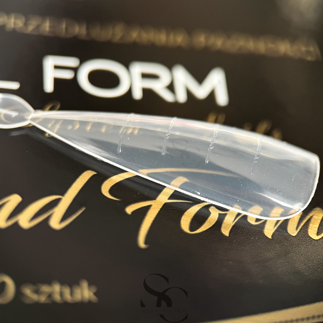 Boska Nails Dual Form Obere Verlängerungsformen Almond Almond Polyshape 120 Stück
