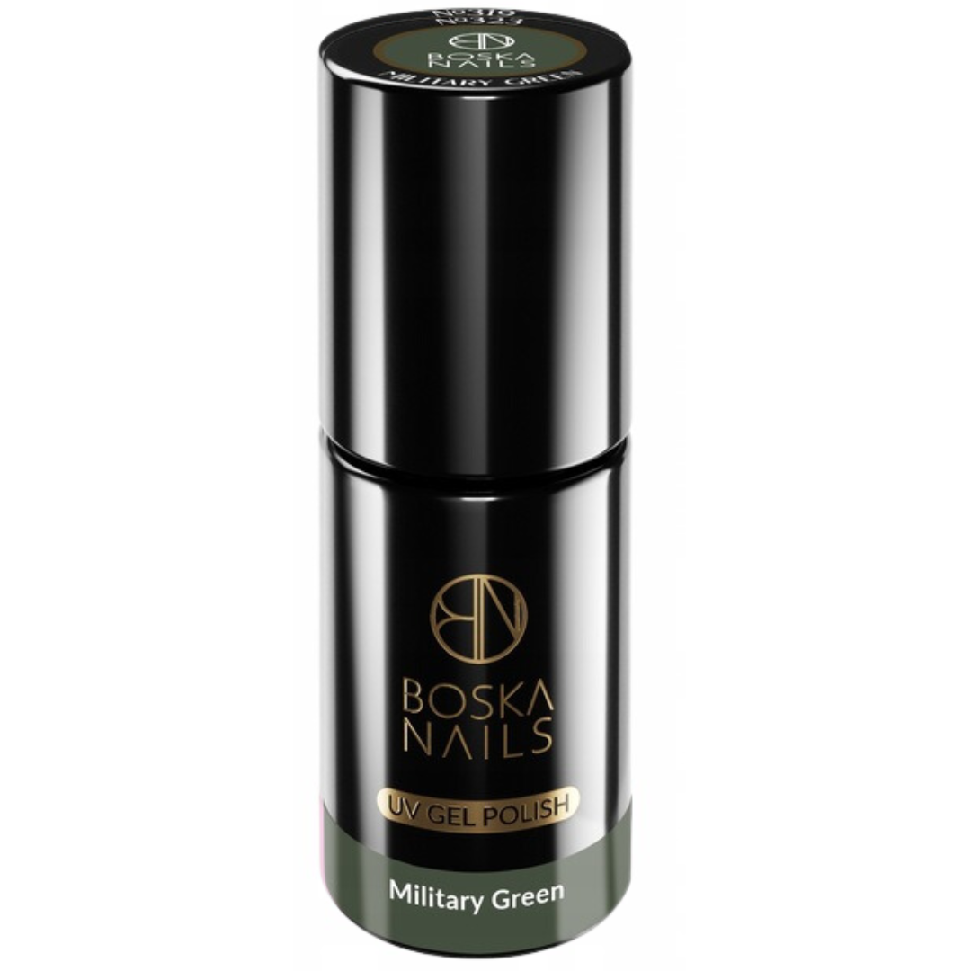 Boska Nails Hybrid-Nagellack 323 Militärgrün Khaki, 6 ml