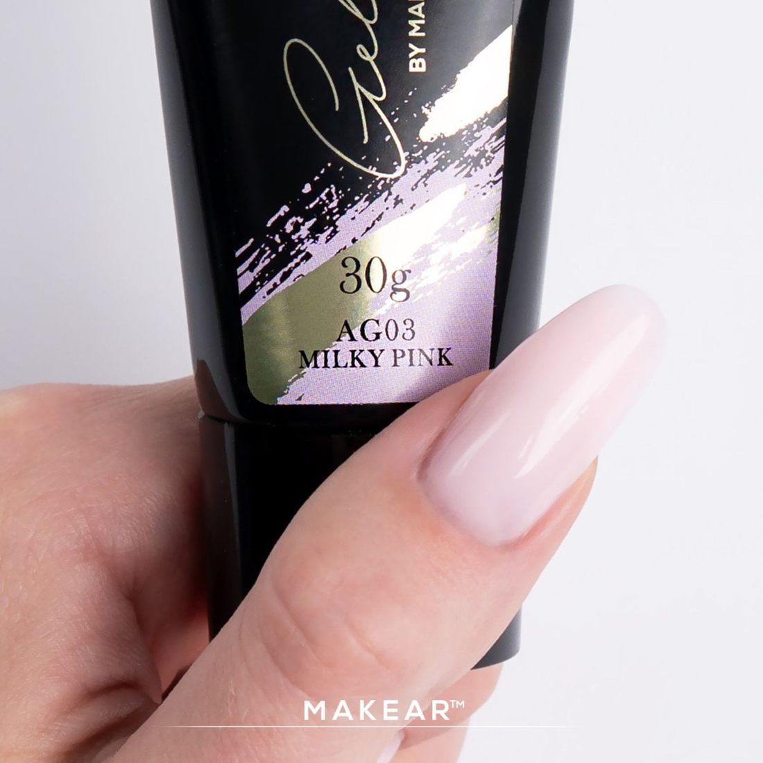 Makear AG03 Acrylgel Milky Pink Gelacryl rosa Aufbau-Nagelgel