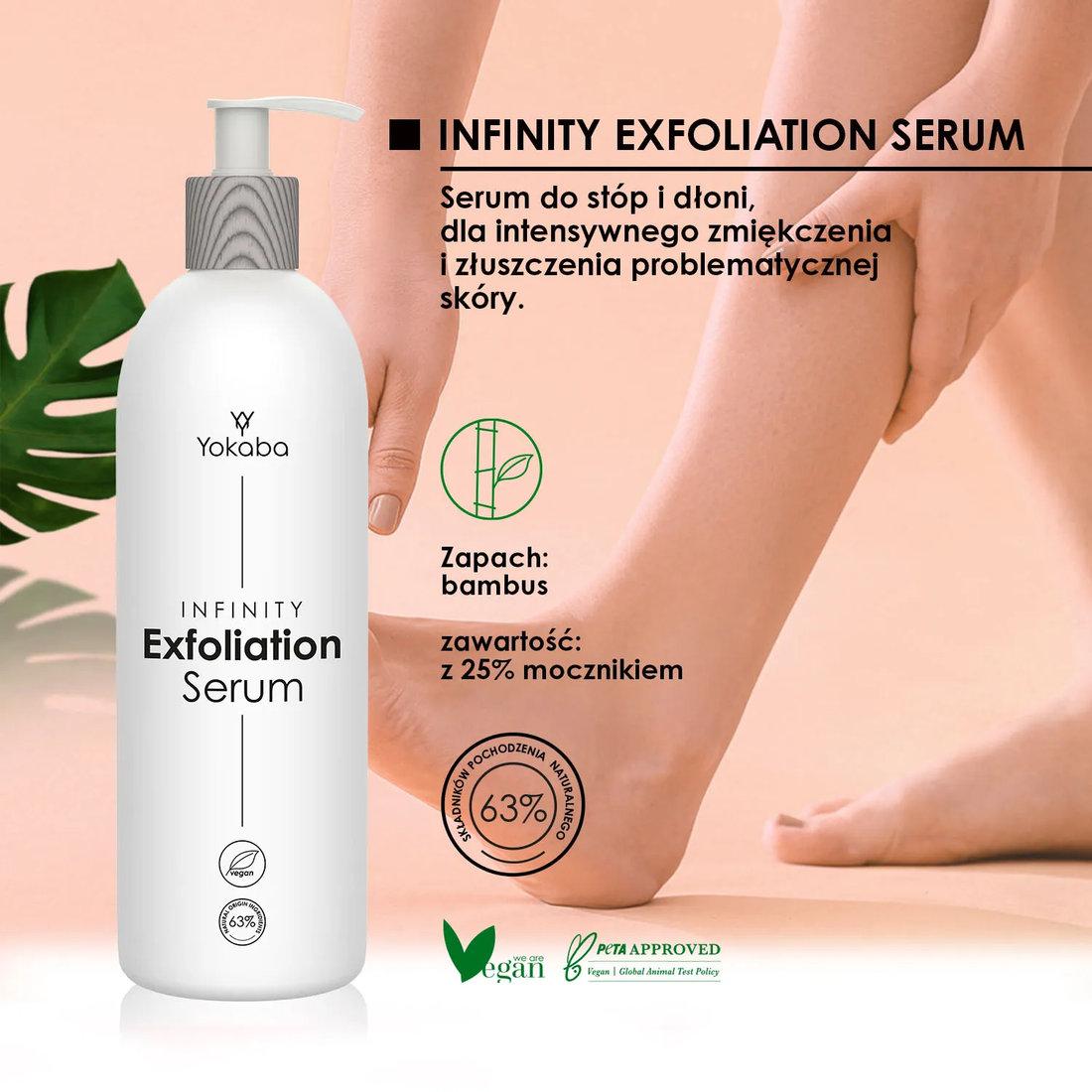 Yokaba Serum Handcreme Fußcreme Infinity Exfoliation 250ml Balsam