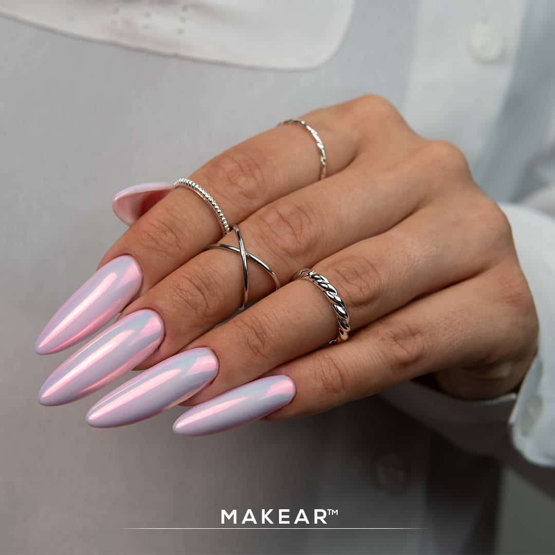 Makear SFX Flüssiges Nagelpulver BP06 Bright Prism, opaleszierendes Blatt