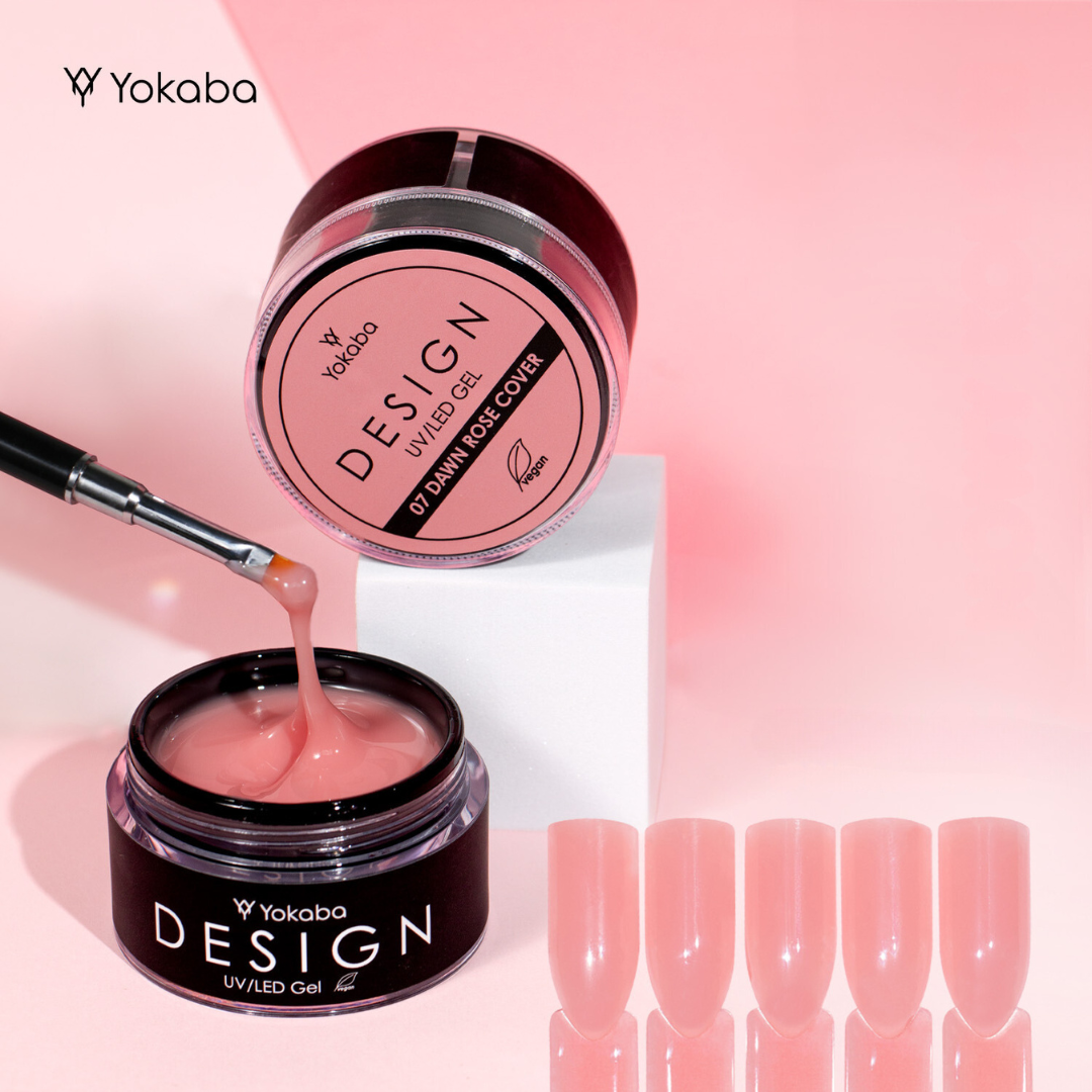 Yokaba DESIGN Nagelaufbau-Gel 07 DAWN ROSE COVER UV/LED 50ml