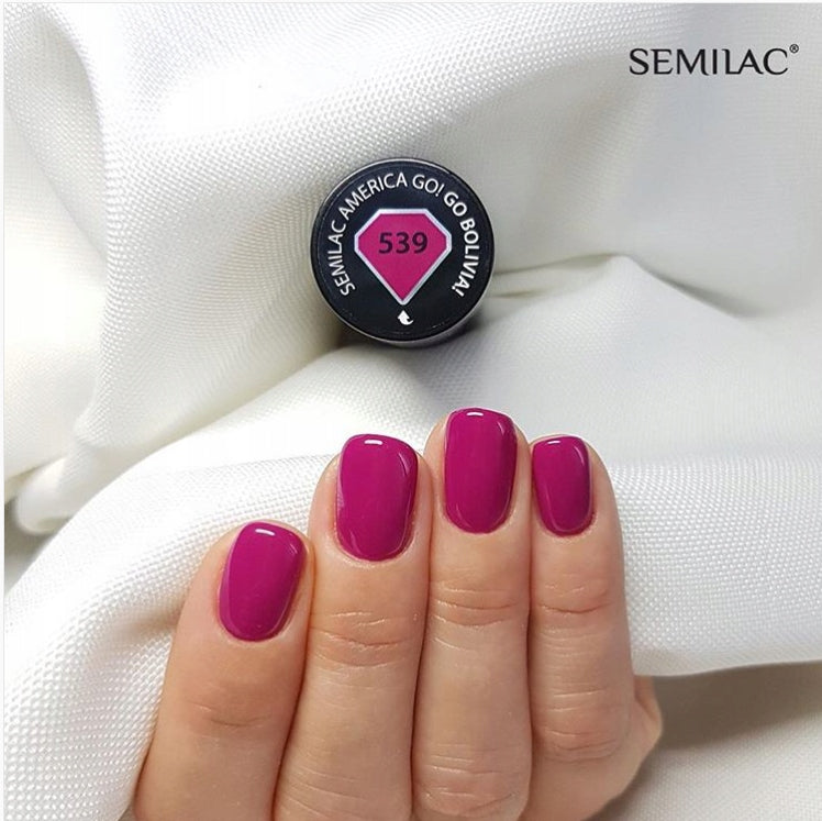 SEMILAC 539 Go Bolivia Hybrid-Nagellack, 7 ml