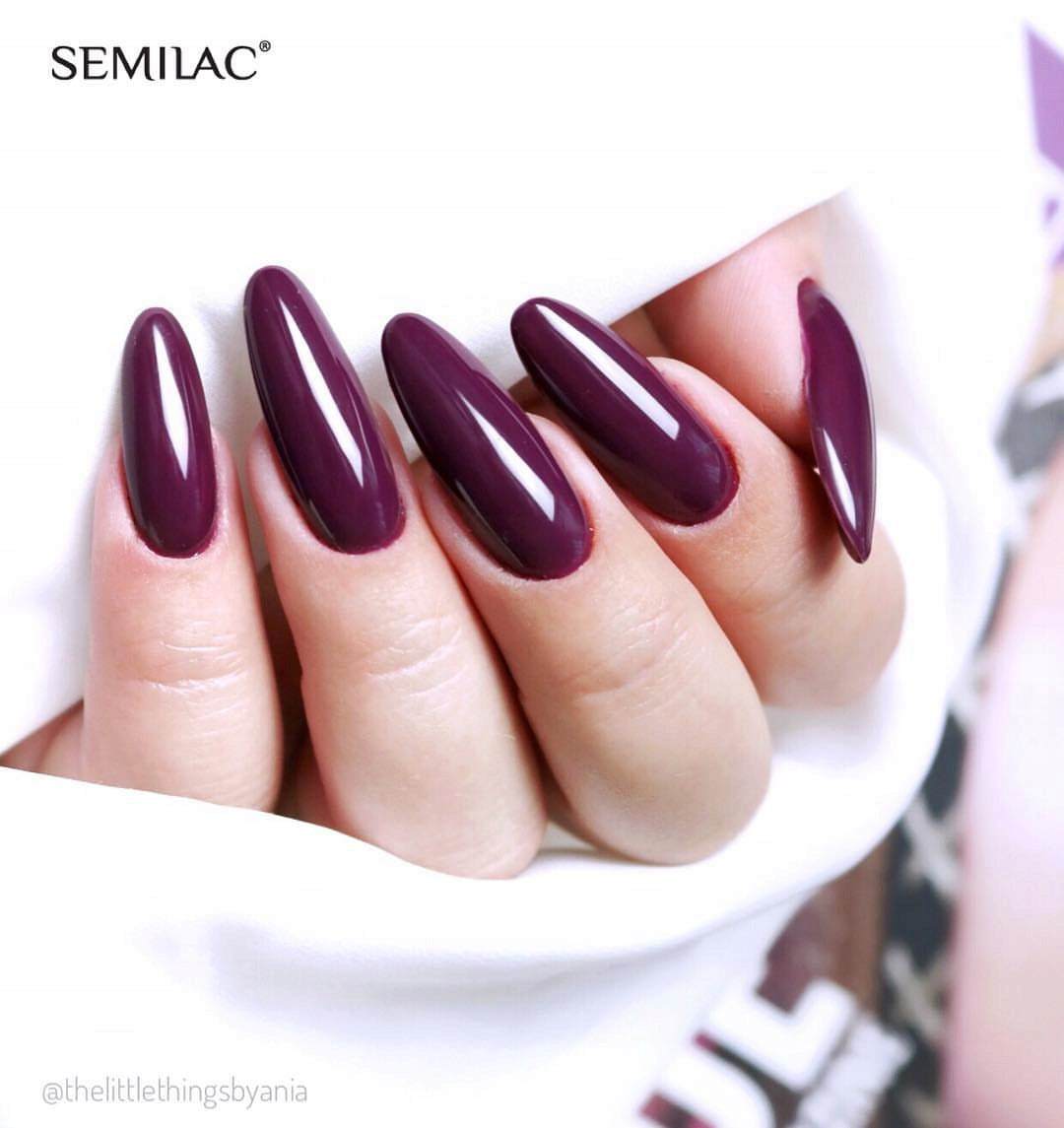 SEMILAC 083 Burgunderwein UV-LED-Hybrid-Nagellack, 7 ml