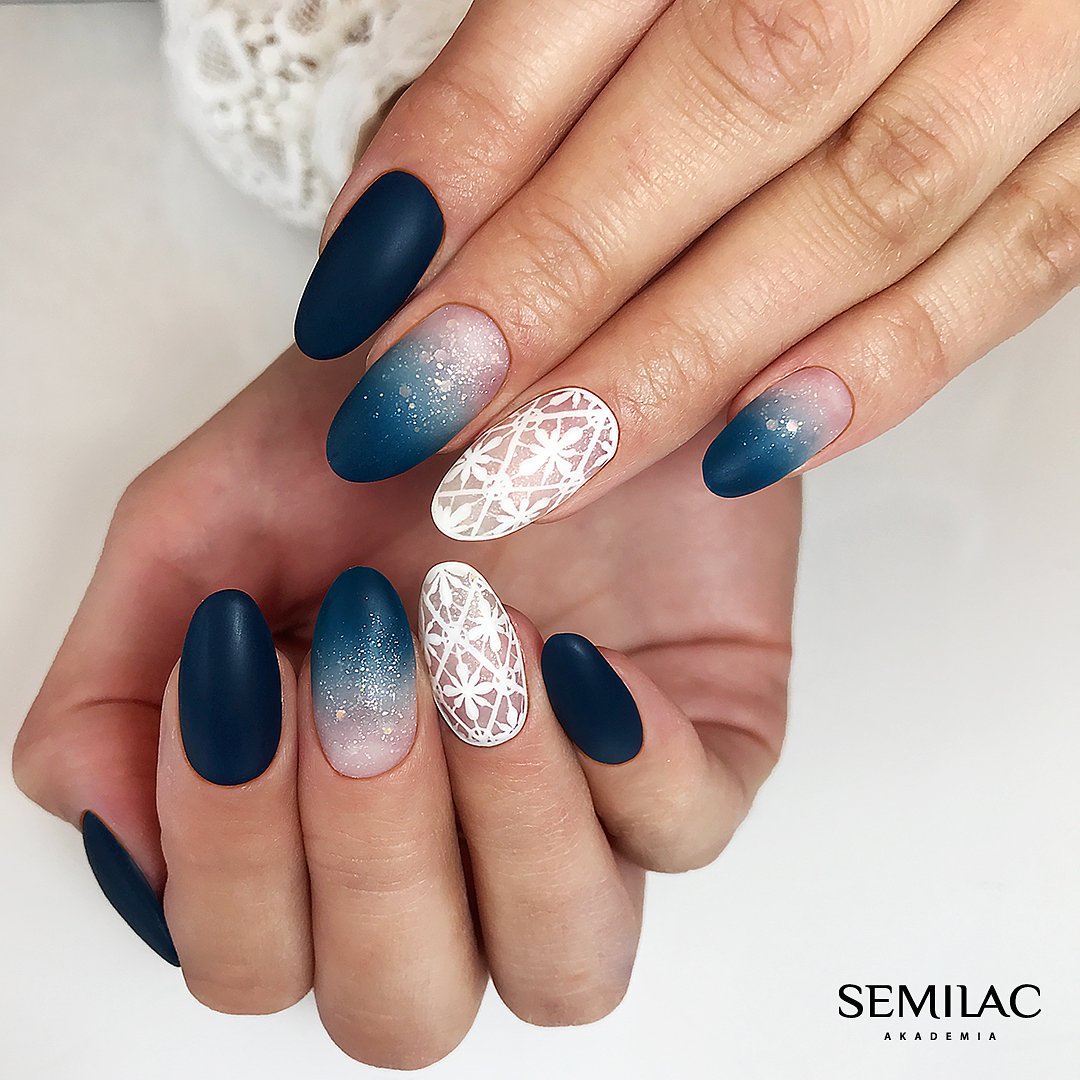 SEMILAC 074 Preußischblau UV-LED-Hybrid-Nagellack, 7 ml