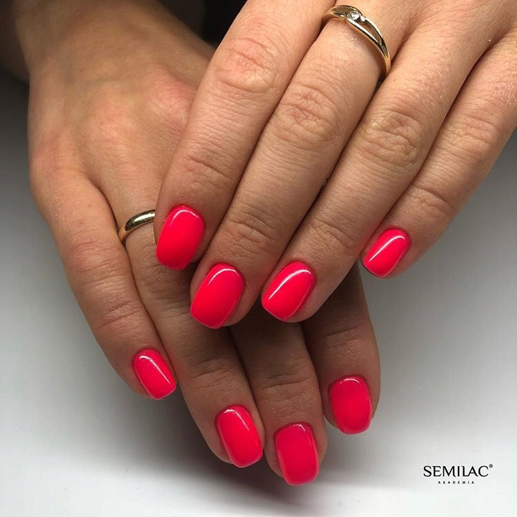SEMILAC 042 Neon Raspberry UV LED Hybrid-Nagellack, 7 ml