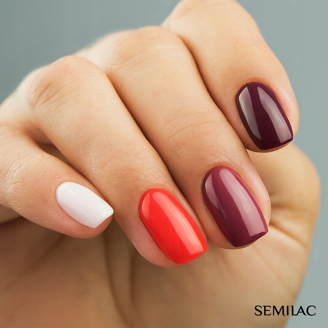 SEMILAC 005 Berry Nude UV-LED-Hybrid-Nagellack, 7 ml