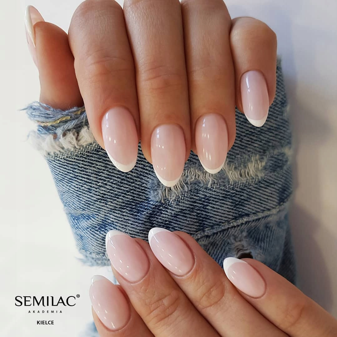 Semilac 002 Delicate French Hybrid-Nagellack für French 7ml