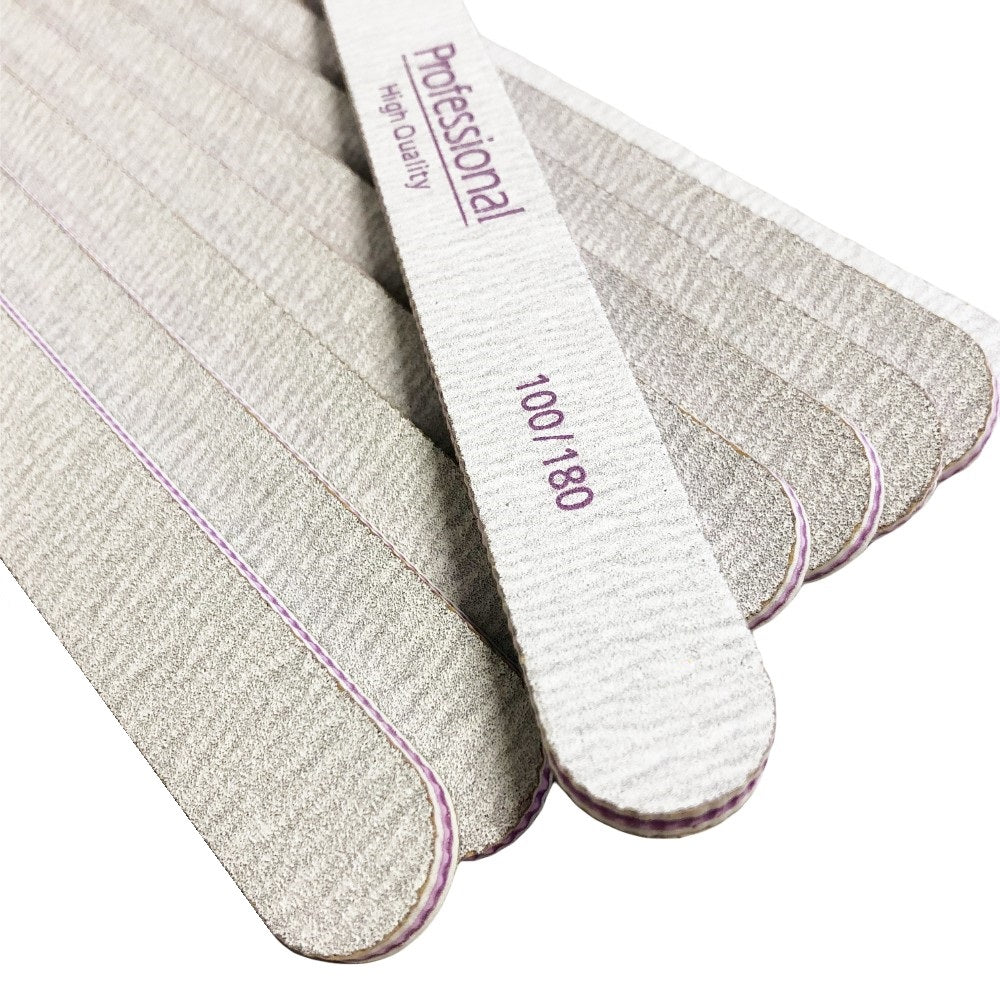 10 Stück Nagelfeile PHQ STRAIGHT 100/180 verstärkte SEOL-Feile