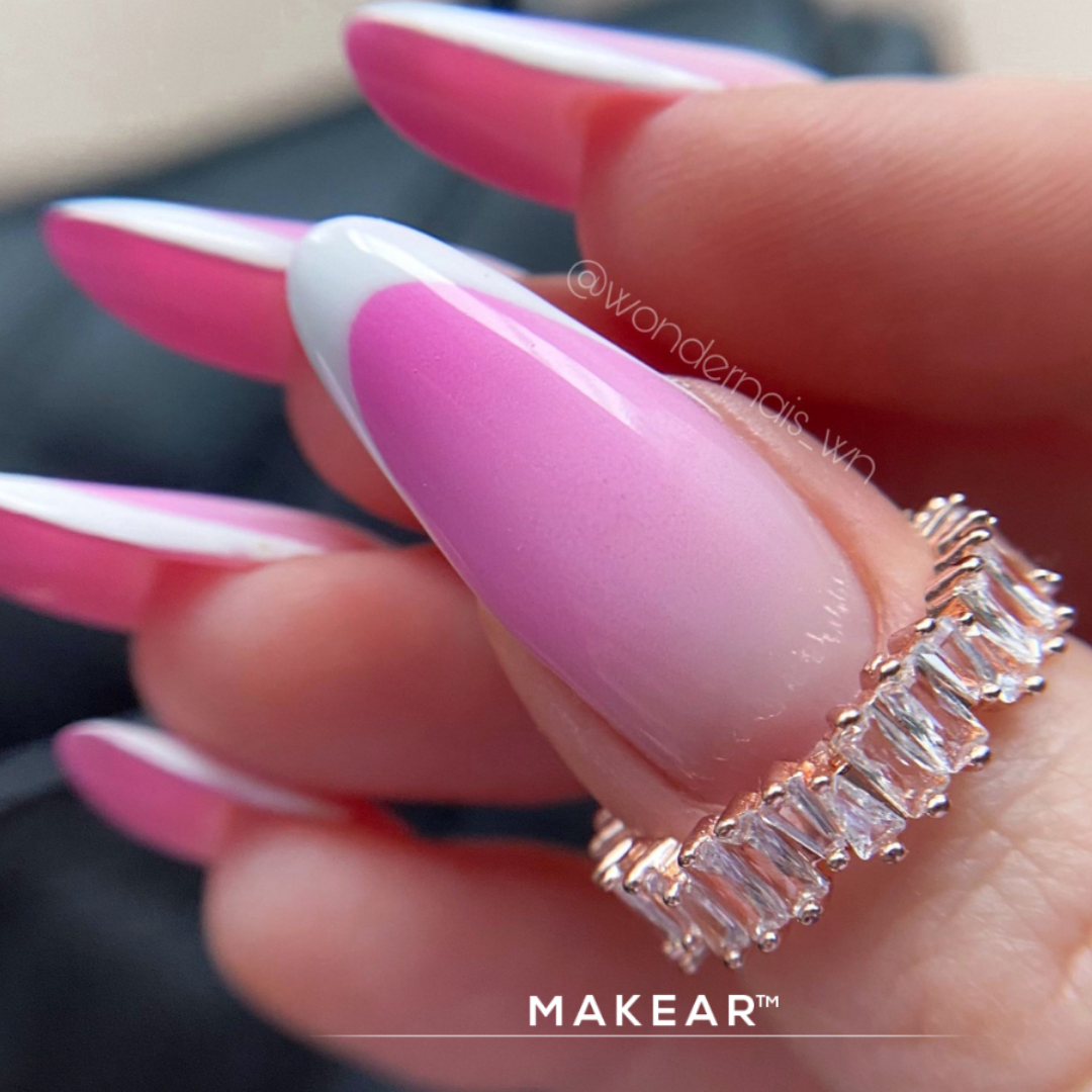 Makear Dual Form Almond Classic Almond Aufsteckformen für Acrylgel 120 Stück