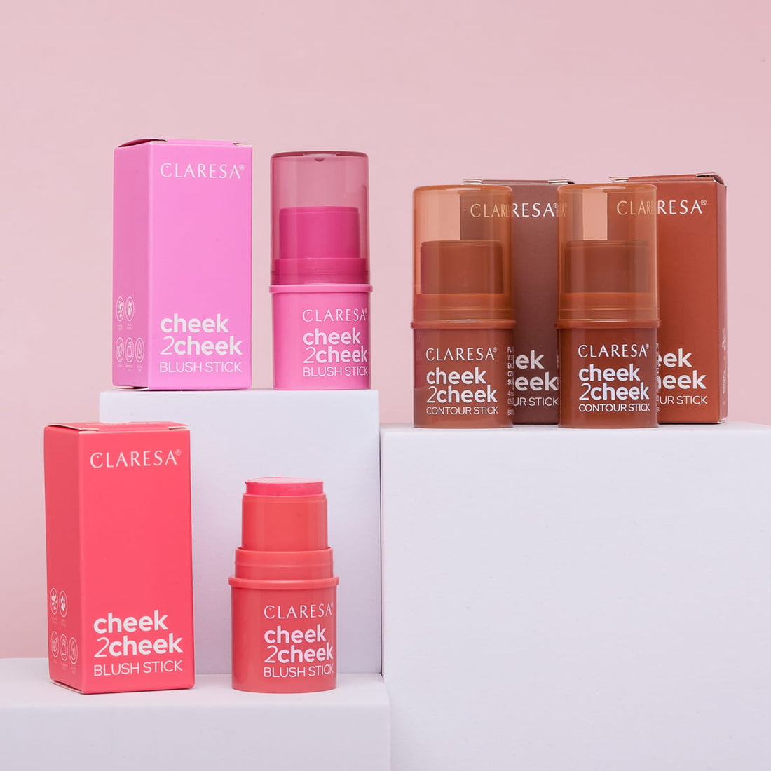 Claresa Bronzer Stick Cheek 2 Cheek 02 MILK CHOCO Gesichtskonturierung