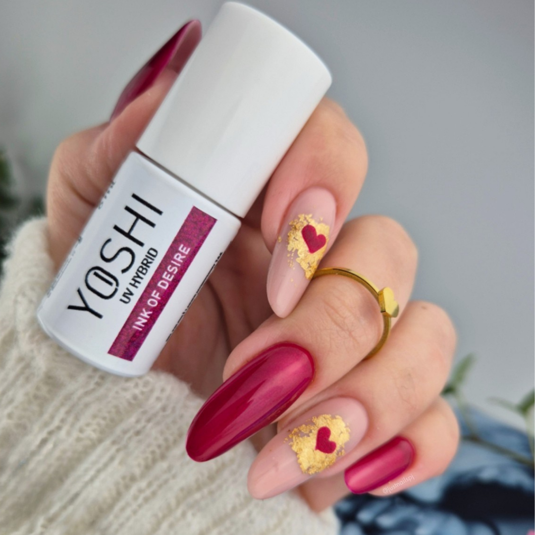 Yoshi UV-Hybrid-Nagellack 166 Ink Of Desire, 6 ml