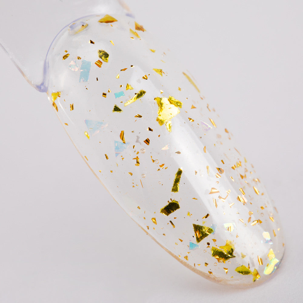 Überlack Louis NTN Premium AfterGlow goldene Nailart-Flocken 5 g