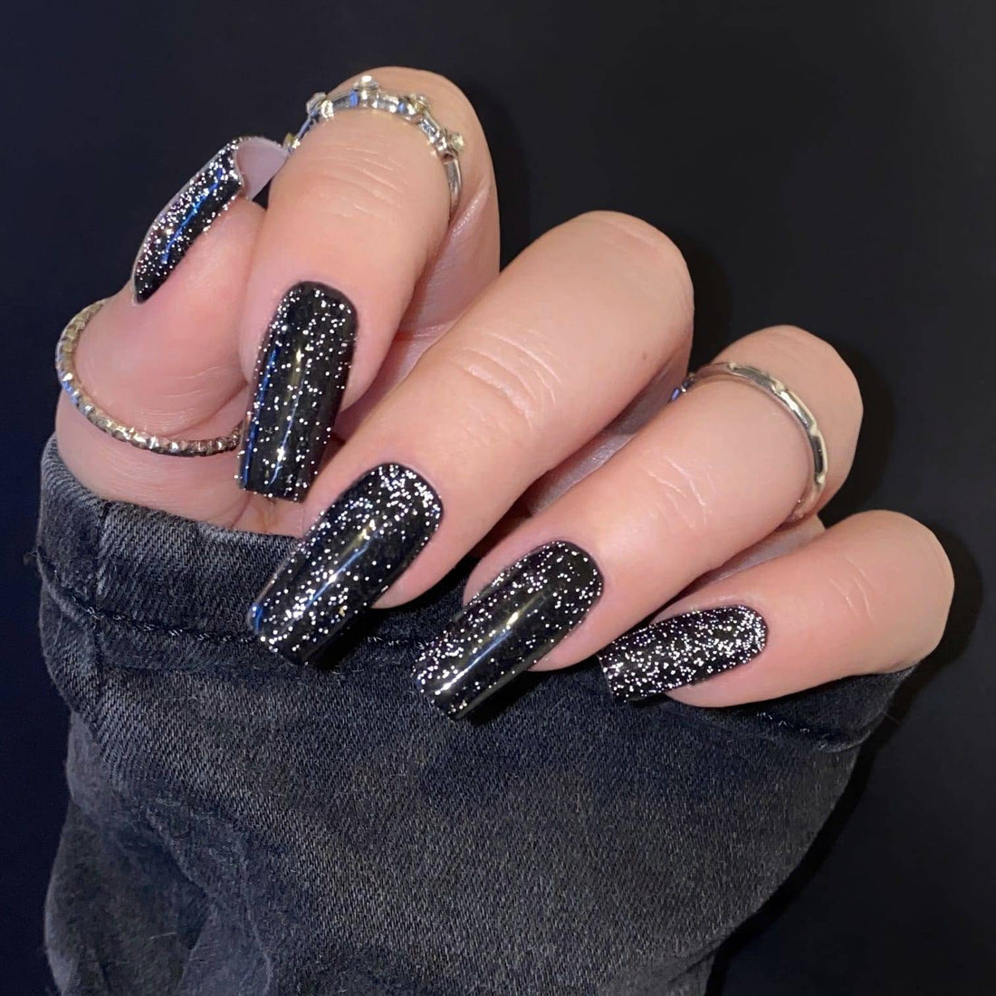 Makear Top Moonlight No Wipe Nagellack ohne Abspülen Silberpartikel