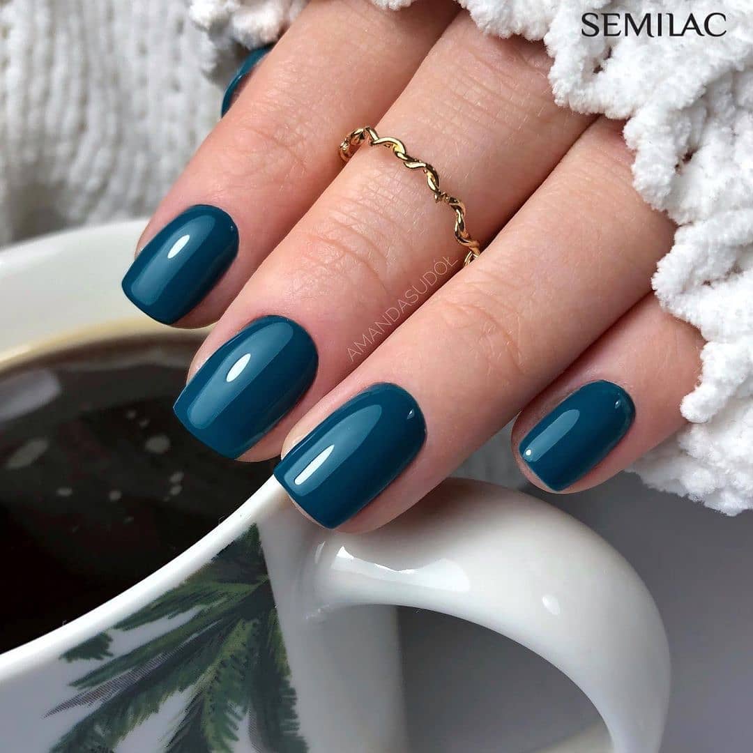 Semilac 526 Hybrid-Nagellack, Blaugrün, 7 ml