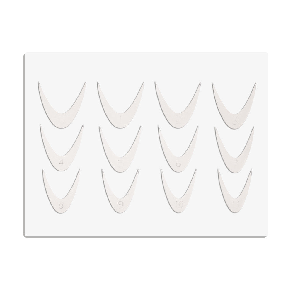 Silikon-Nagelformen DUAL FORM für French-Linien Combo-System 12-teilig
