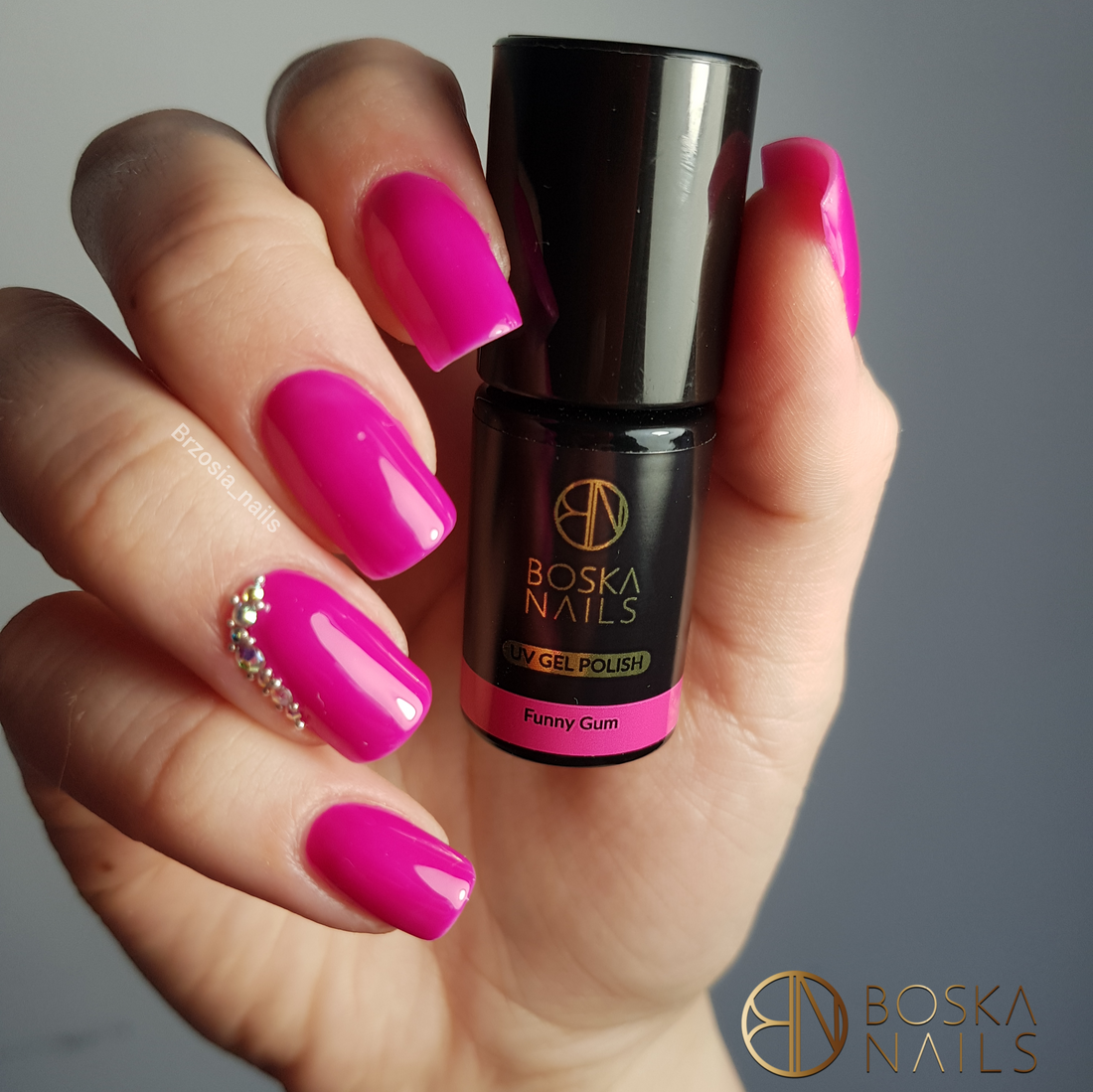 Boska Nails Hybrid Nagellack 347 Funny Gum Divine Pink 6ml