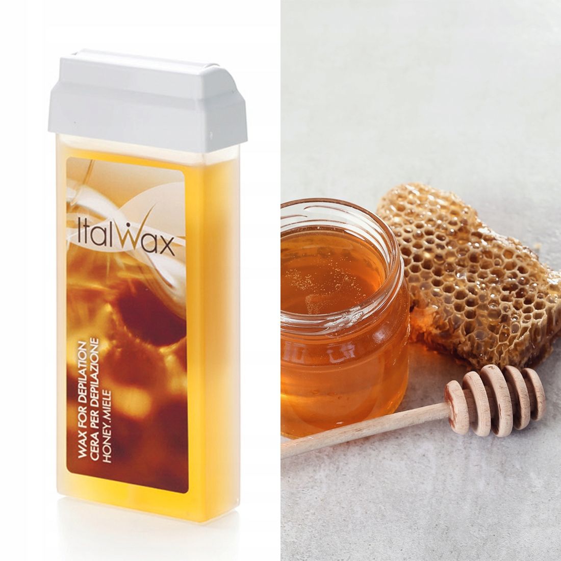 ITALWAX Roll-on Körper-Enthaarungswachs HONEY Honig Roll-on 100ml