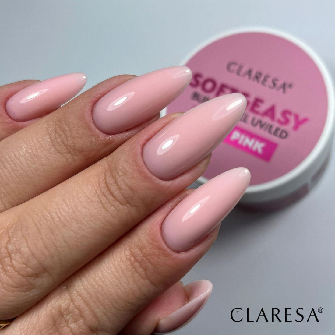 Claresa Soft&Easy Builder Baby Pink Nagelgel 45g Bonbonrosa