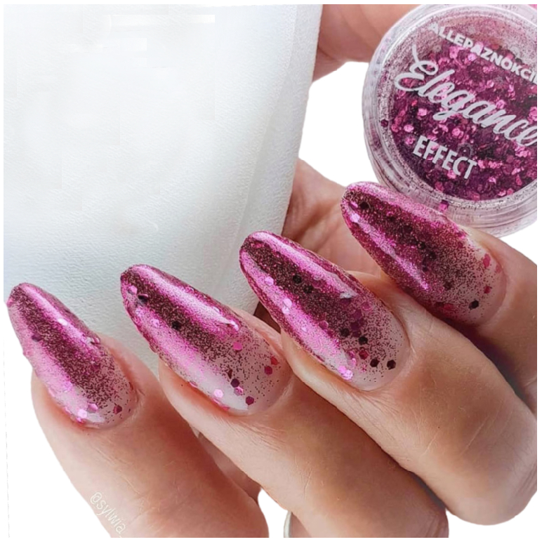 Elegance Nagelpuder Nr. 11 Pink Glitter