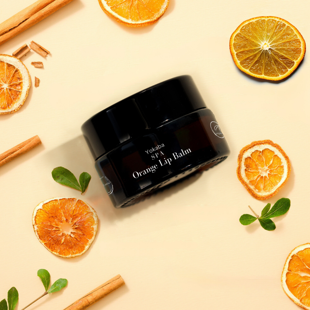 Yokaba Orange LIP BALM feuchtigkeitsspendender Lippenbalsam Orange 15ml