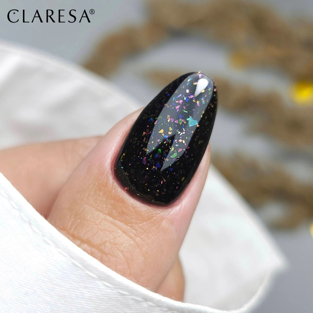 Claresa Hybrid-Nagelbasis, Regenbogen-Jello-Basis, schwarze Schnittfolie, 5 g