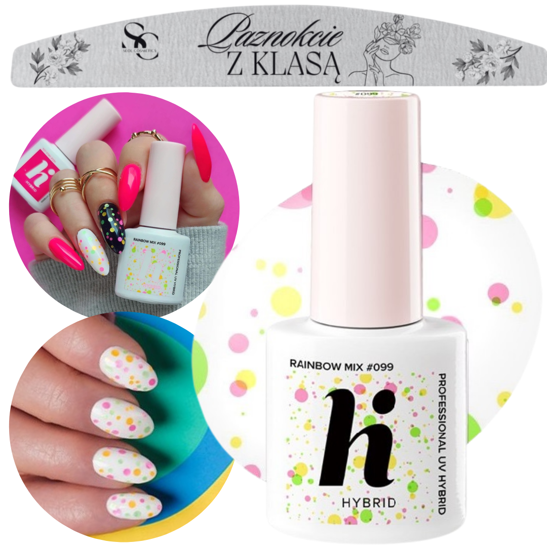 HI HYBRID #099 Hybrid-Nagellack, Regenbogen-Mix, 5 ml