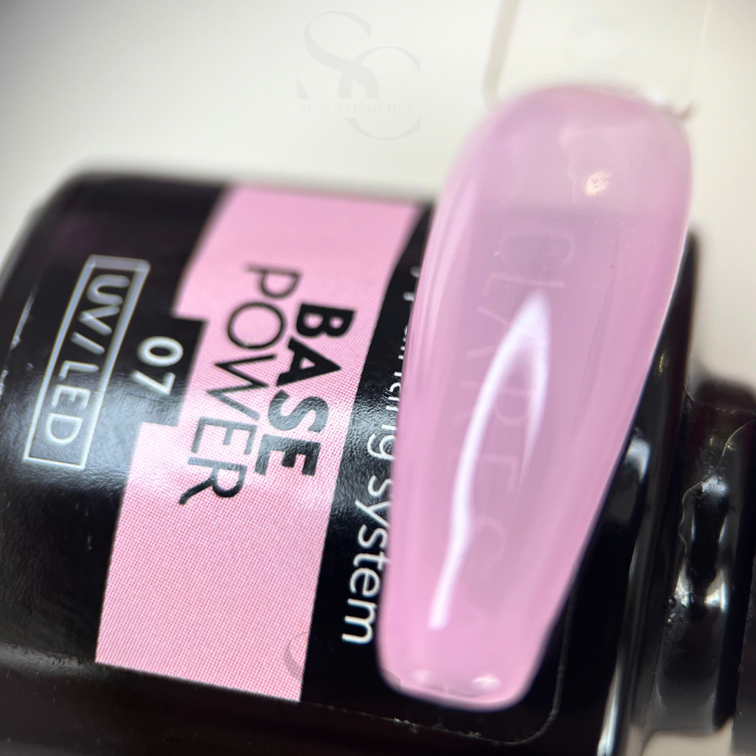 Claresa Hybrid Base Coat für Nägel POWER 07 Base Coat Candy Pink Aufbaubasis