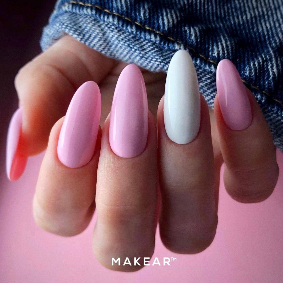 Makear 501 Hybrid-Nagellack, Regular White Collection, Weiß, 8 ml