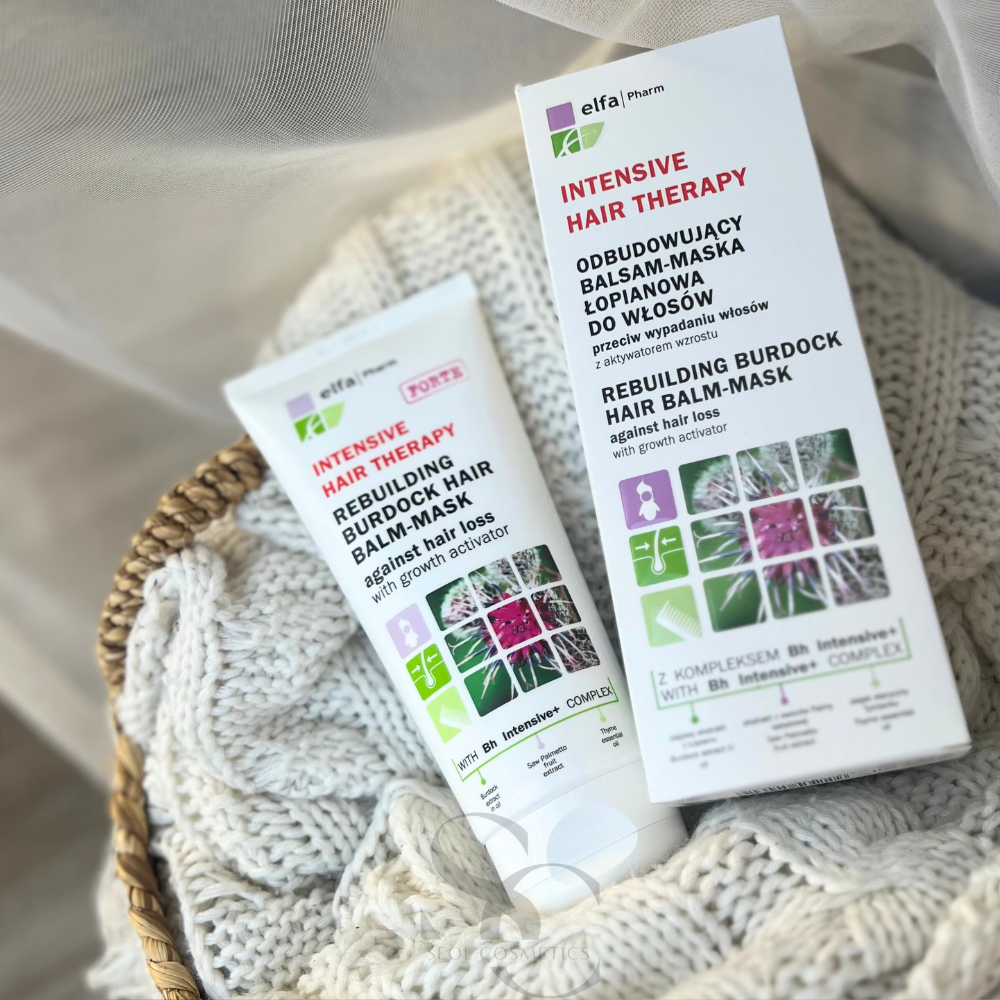 IHT Elfa Pharm Klettenmaske für das Haar gegen Haarausfall, 200 ml