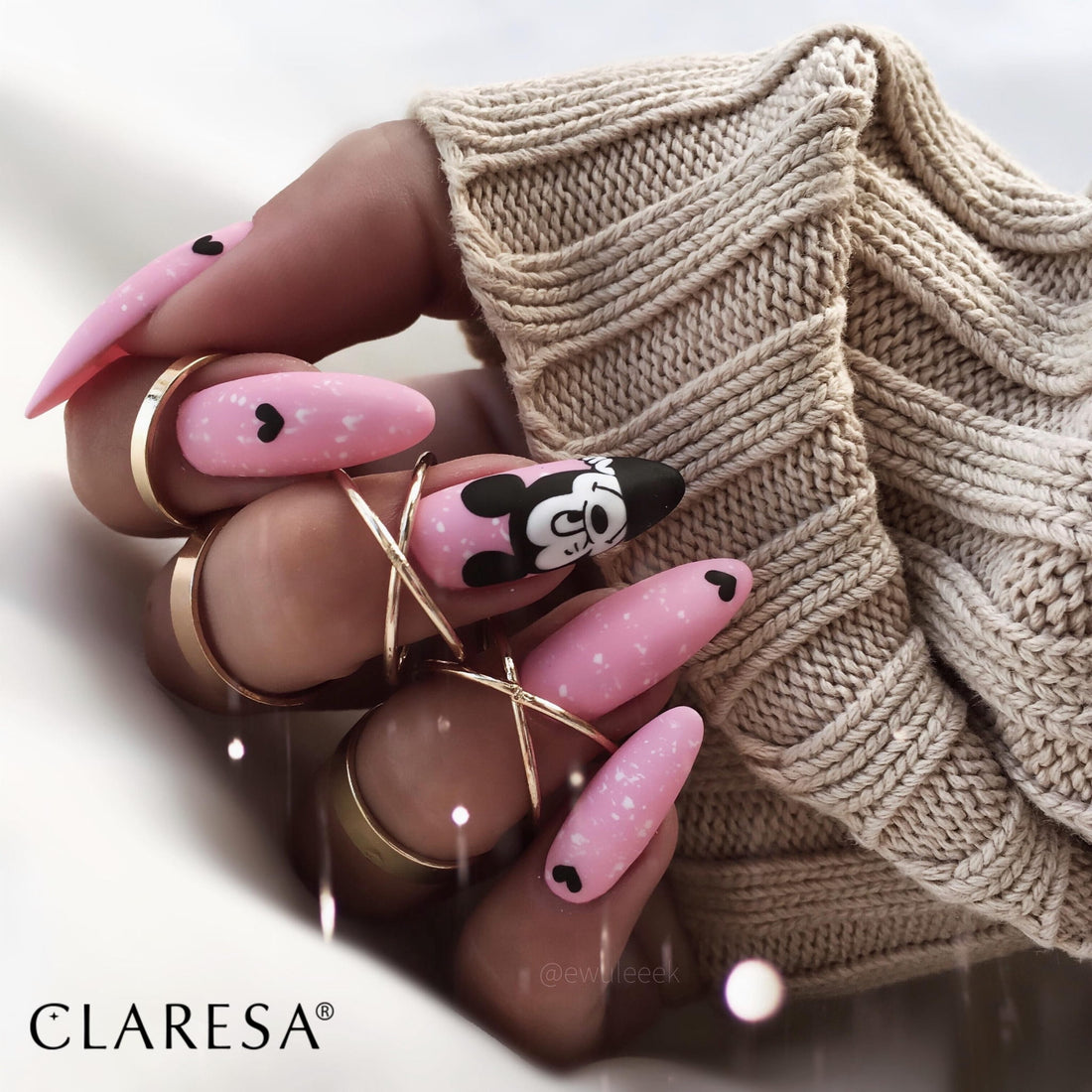 Claresa Hybrid-Nagellack PINK 513