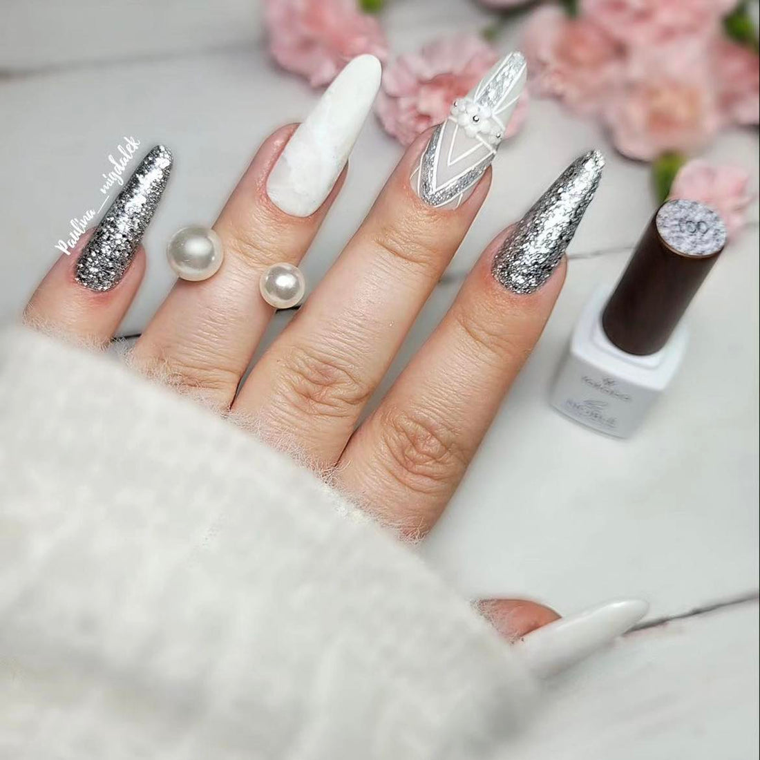Yokaba Hybrid-Nagellack Noble 100 Silver Ring 7ml Vegan