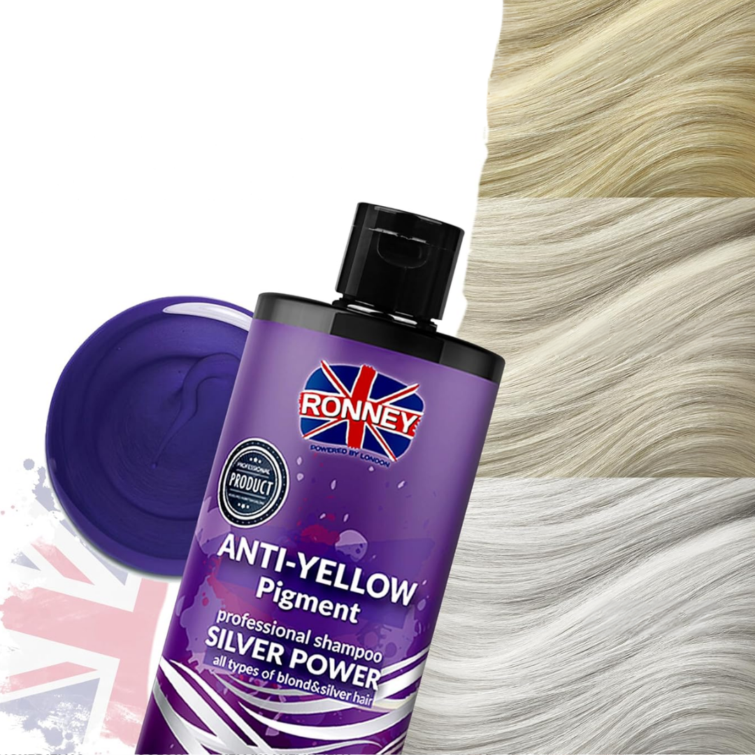 Ronney No Yellow Purple Shampoo + Maske für blondes Haar, Set 2x 1000ml