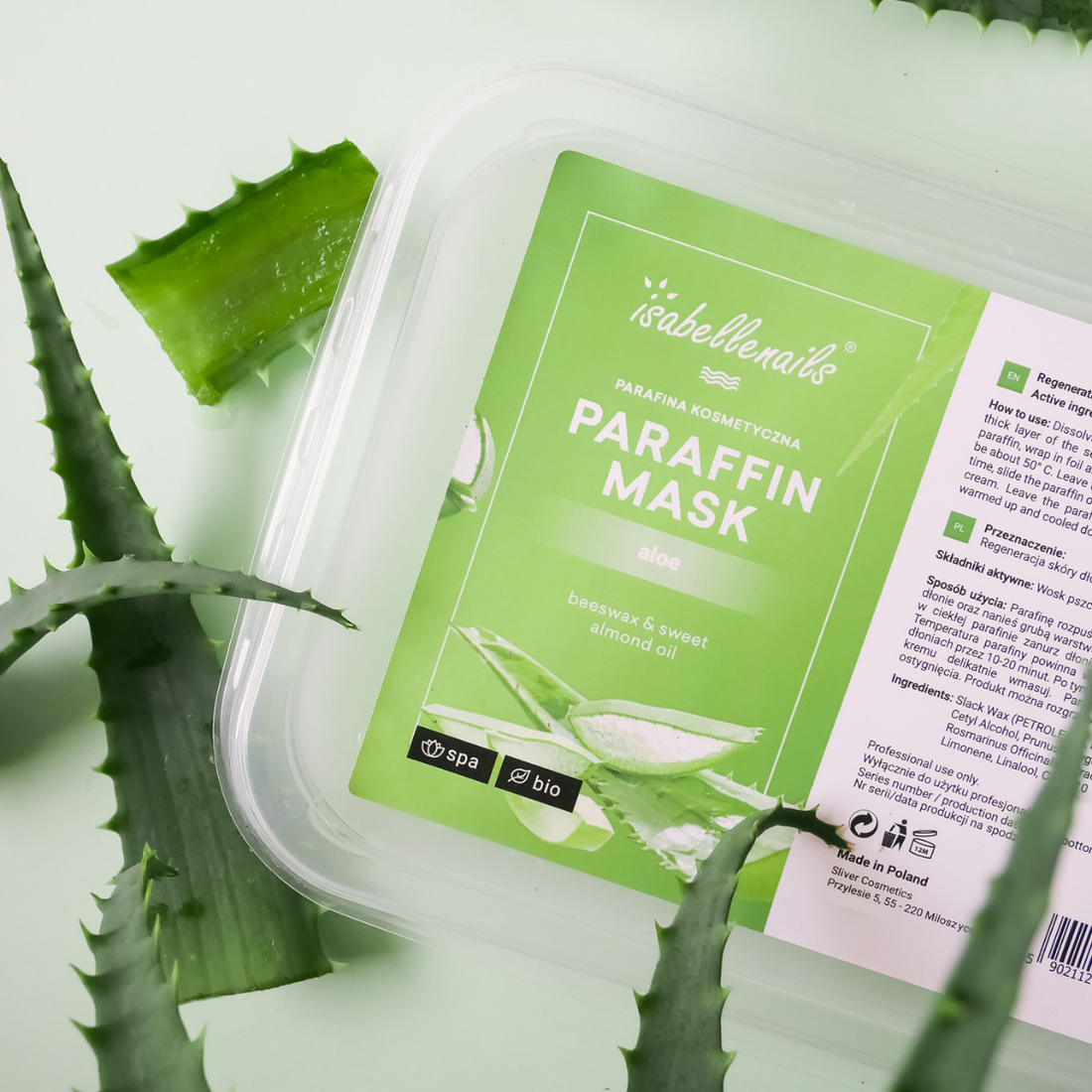 Kosmetisches Paraffin für Hände und Füße 500ml Duftende ALOES Paraffinbehandlung