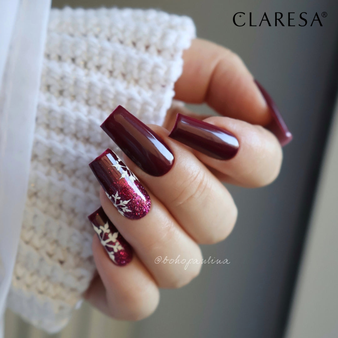 Claresa Hybrid-Nagellack MYSTIC AURA 3 Burgund