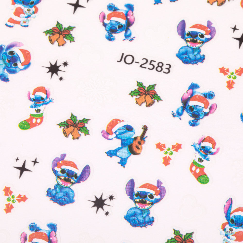 Nagelsticker Weihnachten JO-2583 Stich dünn selbstklebend