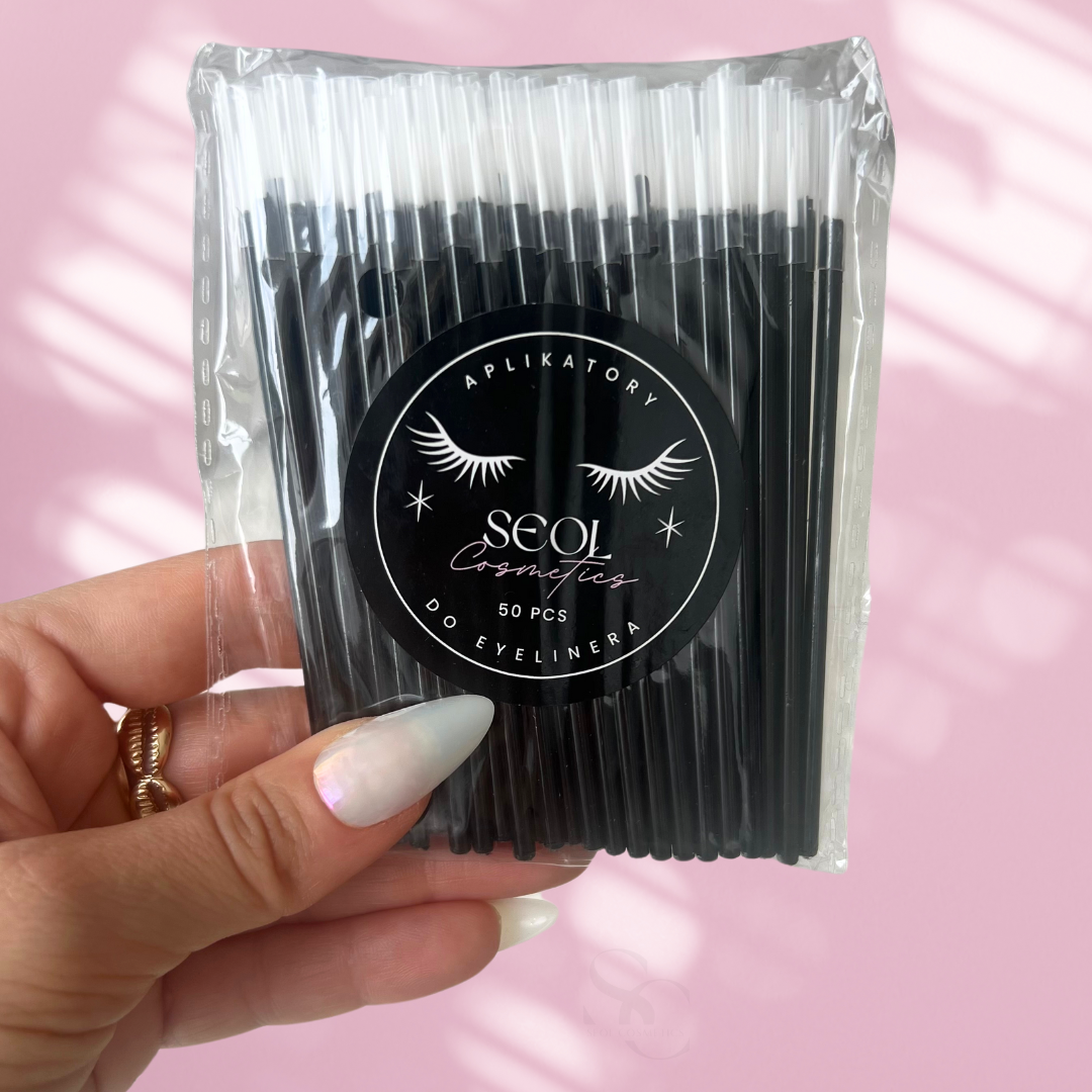Eyeliner-Applikatoren 50 Stück dünne Pinsel für Nail Art Seol