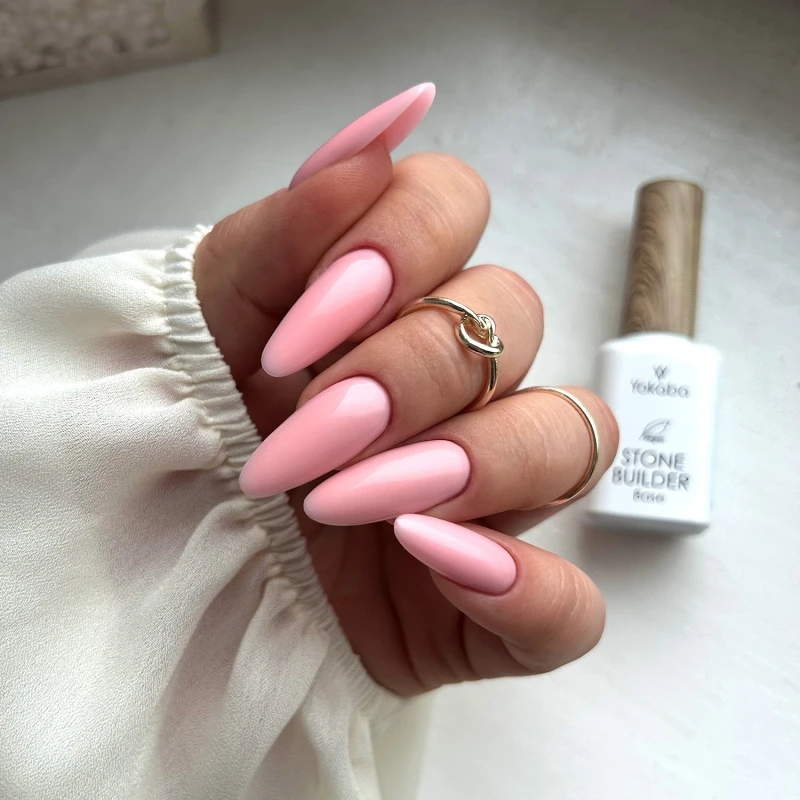Yokaba Hybrid-Baubasis für Nägel 06 BUBBLE PINK STONE Builder