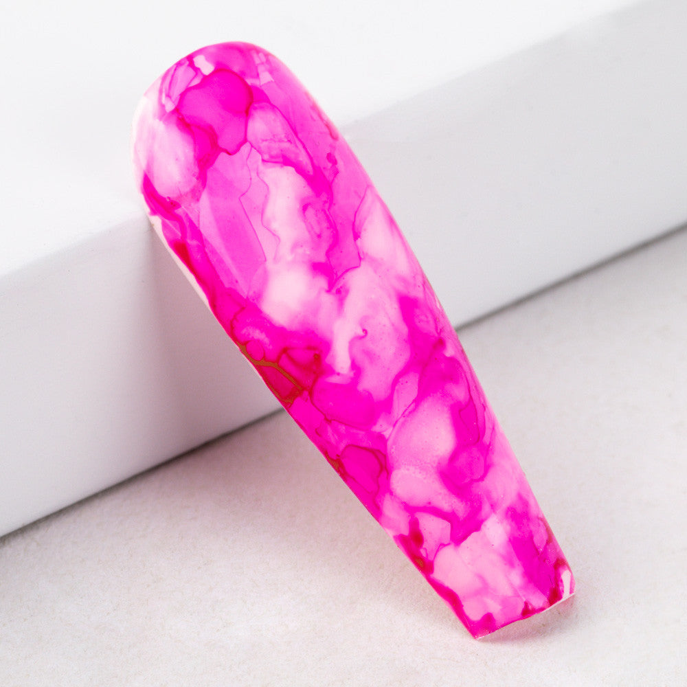 Molly Lac Water Ink Nailart Aquarell Nr. 20 Hema-freier rosa Marmor