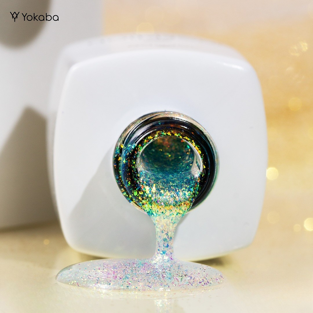 Yokaba INCEPTION 16 Aurora Shimmer Builder Nagelgel in einer Flasche, 30 ml
