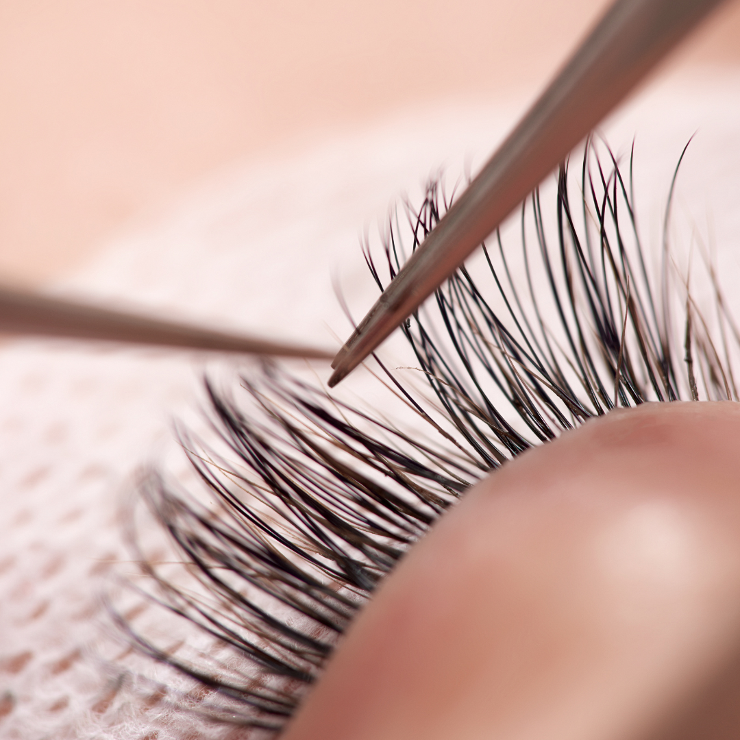 Wimpernstyling-Extensionspinzette GERADE PINK präzises Metall