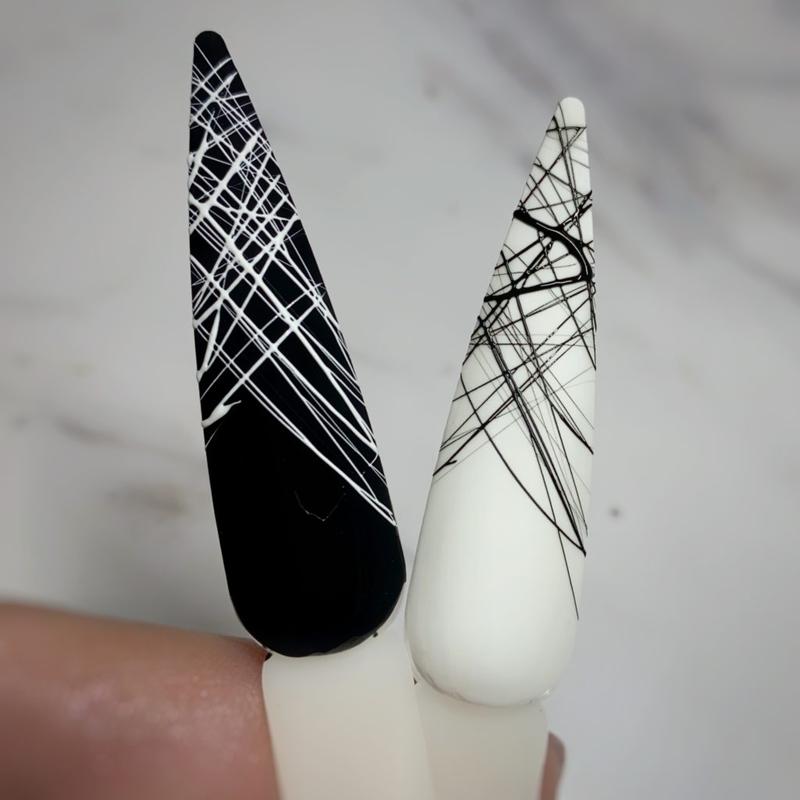 Spider Gel Allepaznokcie Nagelkunstgel weiße Linien 3ml