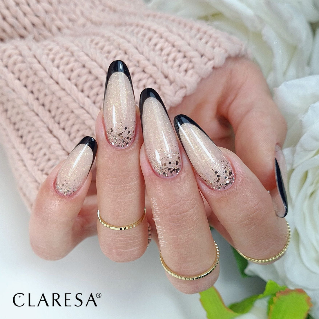 Claresa Soft&Easy Builder Champagner Nagelgel 45g Champagner